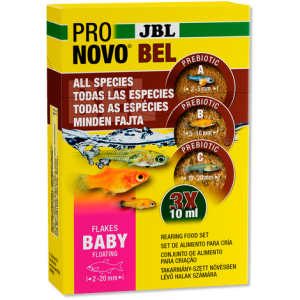 JBL PRONOVO BEL FLAKES BABY 3х10мл - комплект за живородни акв рибки (люспи)
