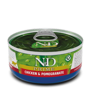 N&D Prime Cat Can Chicken&Pomegranate- за котки над 1 година пиле и нар консерва 70гр